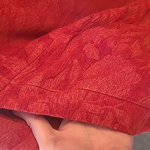 CMC Color Me Cotton Orange Floral Tapestry Coat - Picture 3 of 10